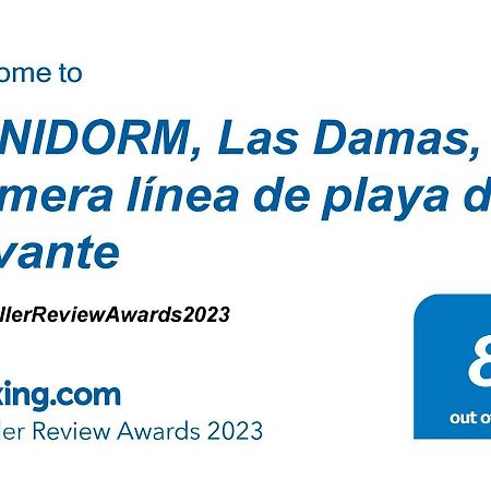 Benidorm, Las Damas, Primera Linea De Playa De Levante Екстериор снимка
